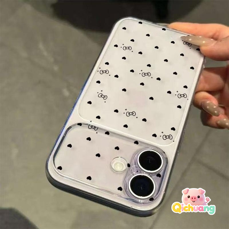 Realme Gt 6 - Capa de Telefone Transparente com Coração