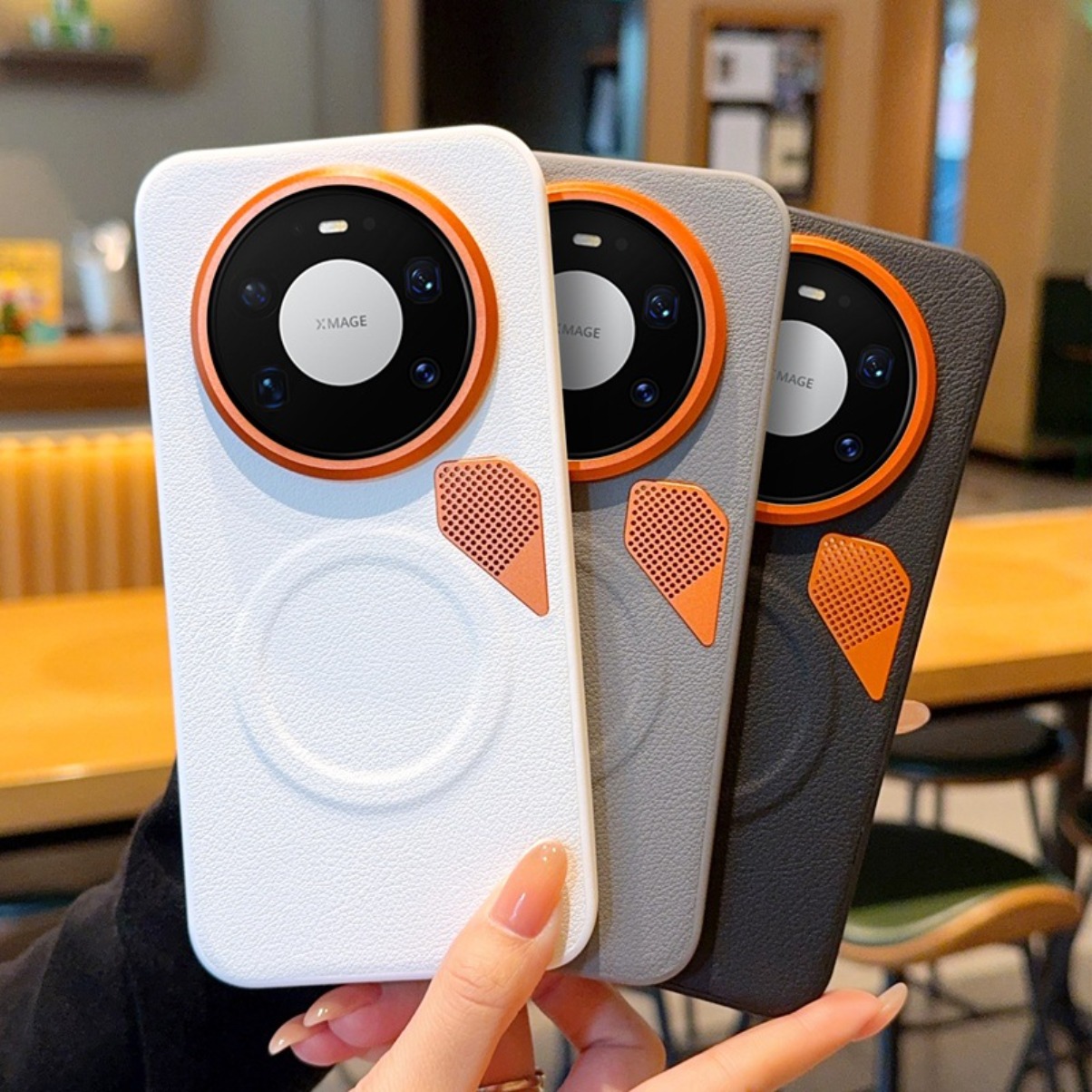 Huawei Mate 60 - Capa Magnética de Couro PU Premium