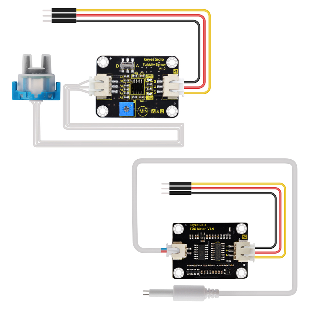Hydration Sensor Skin - Keyestudio tds sensor medidor v1.0 placa/sensor