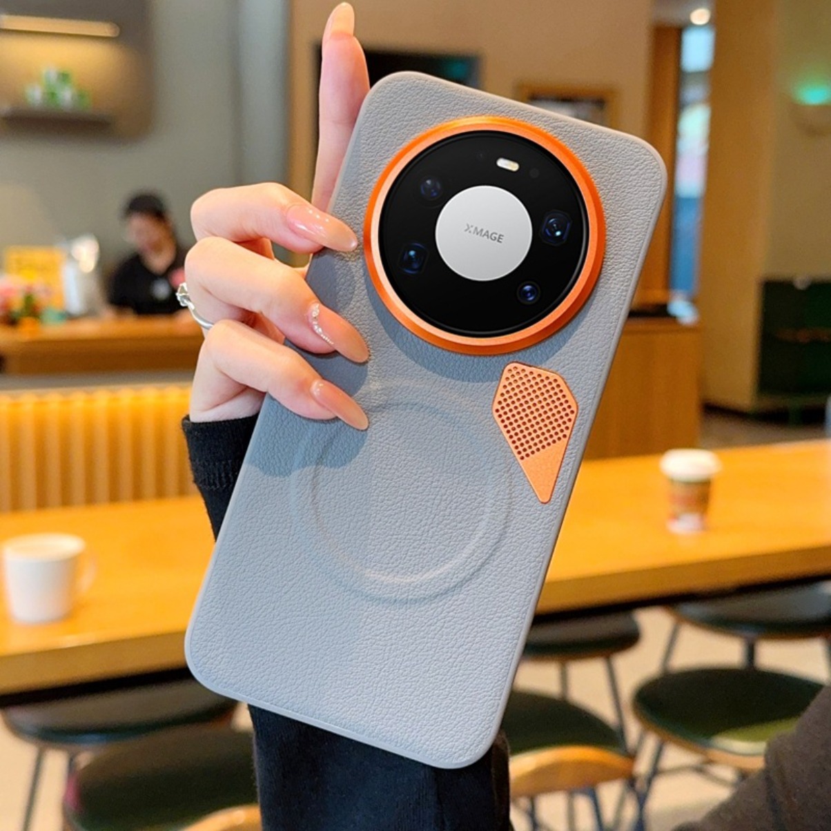Capa Magnética de Couro PU Pre - Huawei Mate 60 avaliação e preço