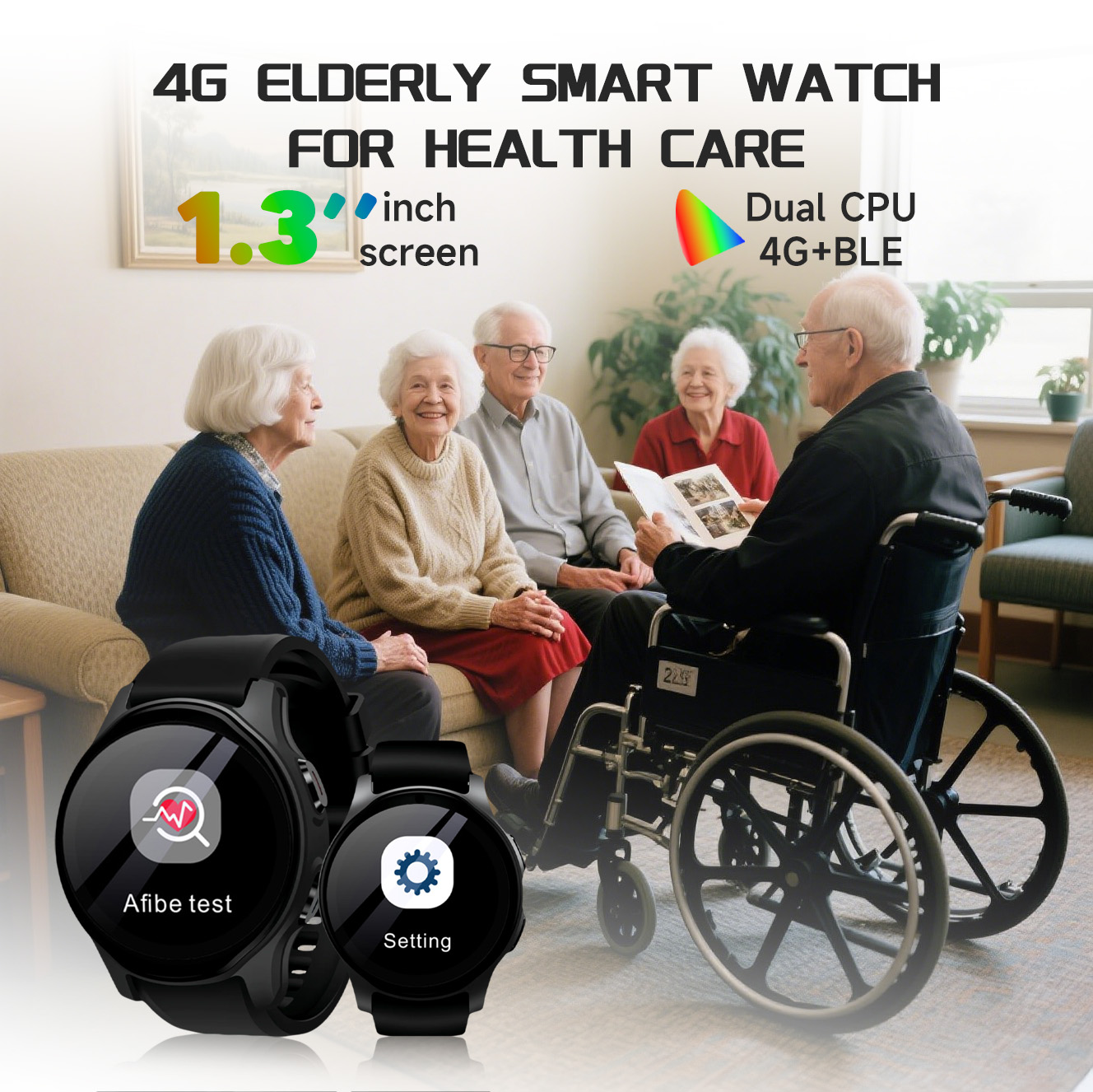 Novo Relógio Inteligente com G - Fall Detection Watch avaliação e preço